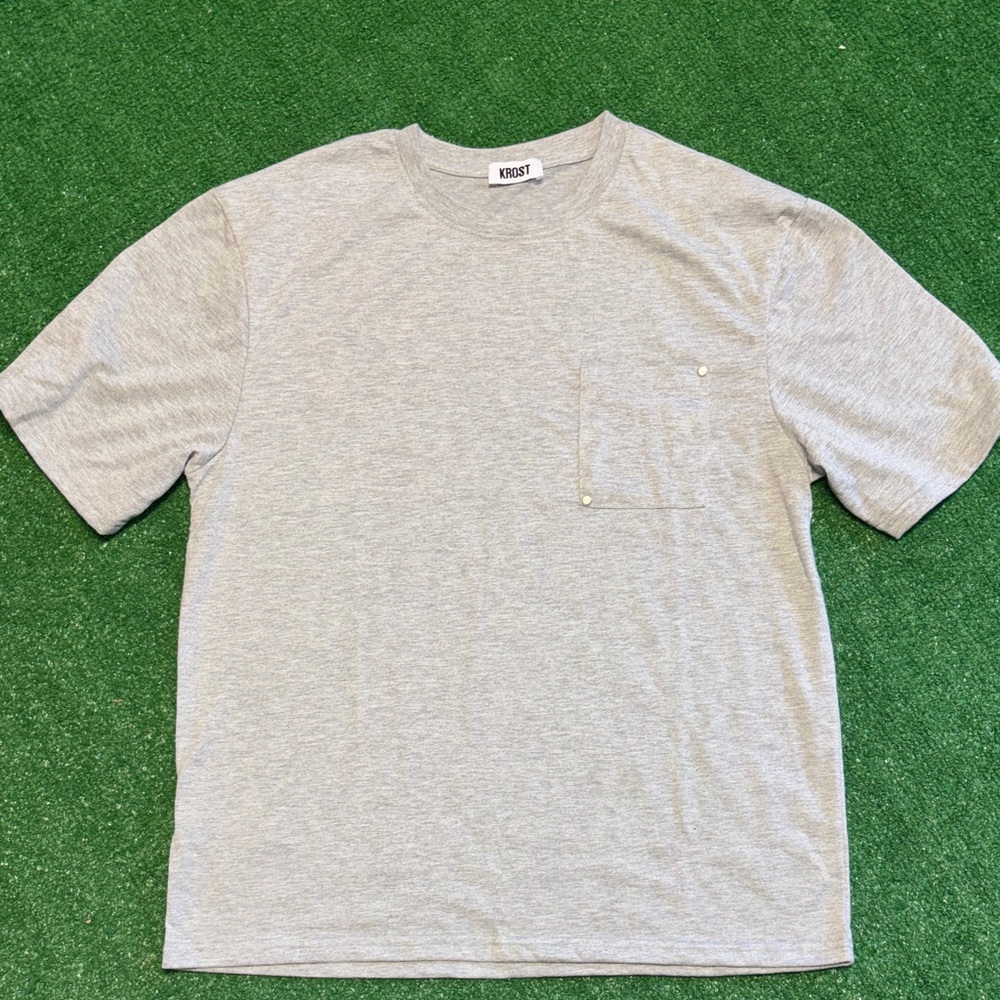 Krost Oversized Gray Short Sleeve Men's Tee